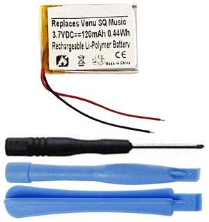120mAh 361-00136-10, 361-00136-21 Battery Replacement Compatible with Garmin Venu SQ Music GPS Smartwatch