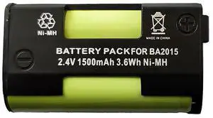 1500mAh BA2015, BA 2015 Battery Replacement Compatible with Sennheiser 2015 Mikroport System, 2015FM, EK 1038, EK 2015, G2, SK 2015