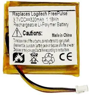 320mAh 980461-0403 Battery Replacement Compatible with Logitech FreePulse Wireless Bluetooth Headphones 980461-0403