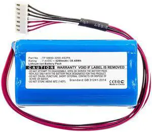 7.4V 5200mAh C196A1 Battery Replacement Compatible with Marshall Kilburn II Portable Bluetooth Speaker