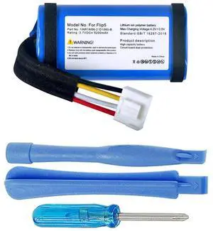 SUN-INTE-152, 1INR19/66-2, ID1060-B Battery Replacement Compatible with JBL Flip 5 Waterproof Portable Bluetooth Speaker