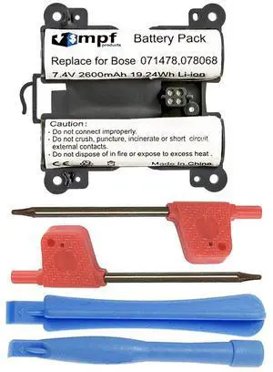 2600mAh 071478, 745531-0010 Battery Replacement Compatible with Bose Soundlink Revolve+, Soundlink Revolve+ II Portable Bluetooth Speaker