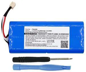 2000mAh Ni-MH Battery Replacement Compatible with TDK Life on Record A360, Life on Record Trek 360, Life on Record Q35 Wireless Portable Bluetooth Speaker