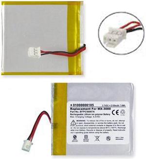 Replacement MT-1000C-BTP, BTPC56067A, BTPC56067B, BTPC56067C, PC046067H & PC046067-H Battery for URC Universal MX-3000 & MX-3000i Remote Controls