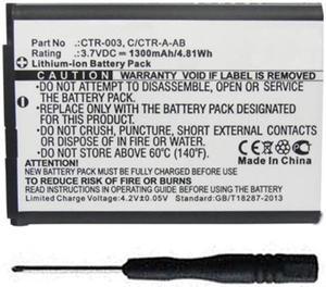 Replacement CTR003 CCTRAAB Battery for Nintendo 3DS N3DS CTR001 MINCTR001 Gaming Console with Installation Tool