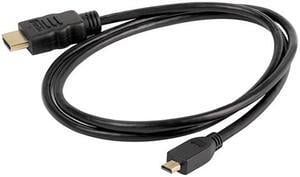 Replacement DLC-HEU15 DLCHEU15 Micro HDMI Type D to HDMI Cable for Select Sony Cybershot/Alpha Cameras and Handycam Camcorders (Compatible Models Listed Below)