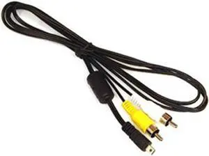 Replacement K1HA08CD0008, K1HA08CD0014 & K1HA08CD0020 AV Audio/Video RCA Cable Cord for Panasonic Lumix Digital Cameras (Compatible models listed below).