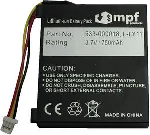 750mAh High Capacity Extended L-LY11 F12440097 553-000018 Battery Replacement for Logitech G930 Gaming Headset, MX Revolution Laser Mouse M-RBQ124