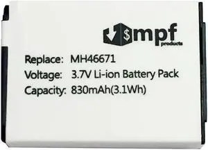 830mAh MH46671, PF056015, PF056026, 1ICP7/28/35 Battery Replacement for Parrot Zik 2.0, Parrot Zik 3 Wireless Headphones