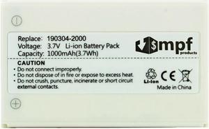 High Capacity 1000mAh Replacement Battery for Monster MCC AV100 AV300 AVL300S AVL300-S Remote Controls