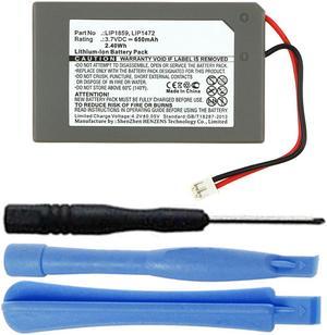 Replacement LIP1472 LIP1859 Battery Pack for Sony Playstation 3 PS3 SIXAXIS Wireless Controller with Installation Tools