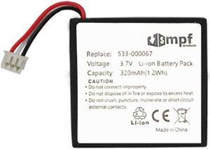 Replacement 533-000067 AHB472625PST Battery for Logitech H800 Wireless Headset 981-000337