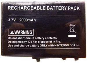 2000mAh Rechargeable Lithium-ion Battery + Tool + Pen Pack for Nintendo DSL NDSL