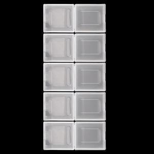 OSTENT 10 x Clear Plastic Game Cartridge Card Box Case Cover for Nintendo Gameboy Advance Micro GBA SP GBM