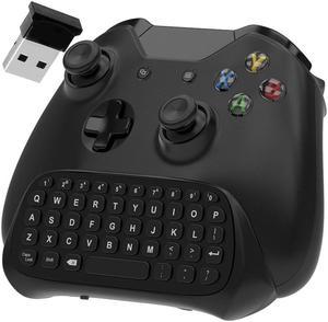 OSTENT 2.4G Wireless Chat Gamepad Keyboard with Headset Audio for Microsoft Xbox One/S/X Controller