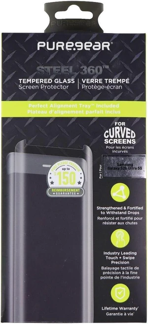 PureGear Steel 360 Tempered Glass Protector for Samsung Galaxy S20 Ultra 5G