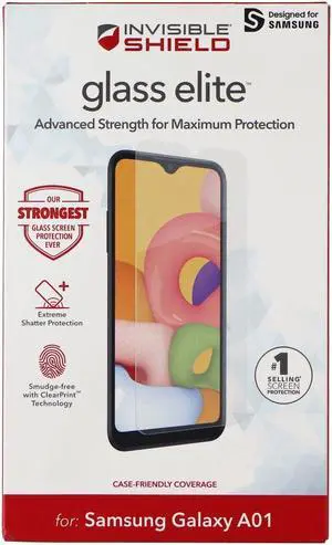 ZAGG (Glass Elite) Tempered Glass for Samsung Galaxy A01 - Clear