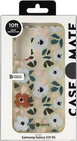 Case-Mate Prints Series Hard Case for Samsung Galaxy S21 5G - Painted Floral