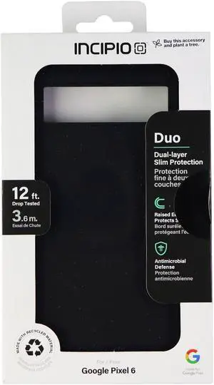 Incipio Duo Series Dual Layer Slim Case for Google Pixel 6 - Black