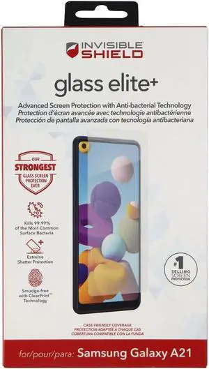 ZAGG Invisible Shield (Glass Elite+) for Samsung Galaxy A21 - Clear
