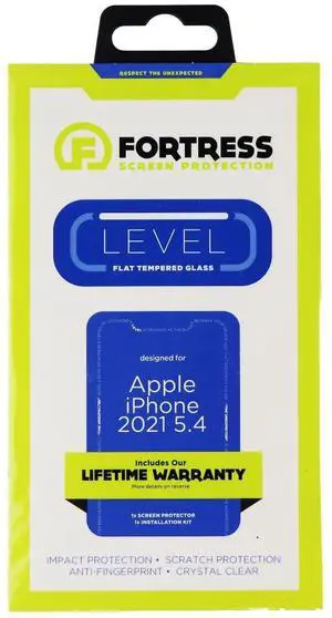 Fortress Screen Protector Premium Tempered Glass for iPhone 13 Mini - Clear Fortress Screen Protector Premium Tempered Glass for iPhone 13 Mini - Clear