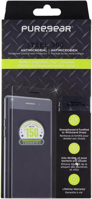 PureGear Steel 360 Tempered Glass Screen Protector for Samsung Galaxy S21+ 5G