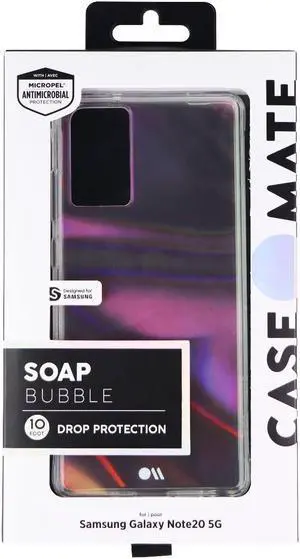 Case-Mate Soap Bubble Series Hard Case for Samsung Galaxy Note20 5G - Iridescent