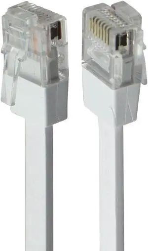 Google (6-Ft) Ethernet Cable RJ45 Gigabit Flat Network Cord - White (E212689)