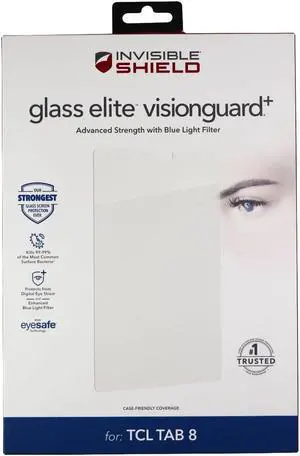 ZAGG InvisibleShield (Glass Elite VisionGuard+) Screen Protector for TCL Tab 8