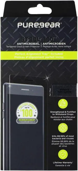 PureGear Steel 360 Screen Protector for Motorola Moto G Power - Clear