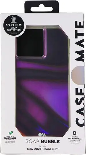Case-Mate SOAP Bubble Case for iPhone 13 Pro Max - Iridescent Soap Bubble