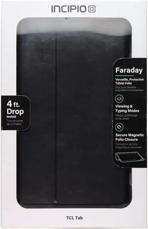 Incipio Faraday Folio Series Case for TCL Tab - Black