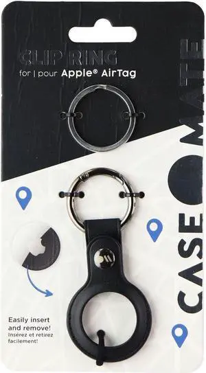 Case-Mate AirTag Tracker Holder with Anti-Lost Key Ring, Stitching Vegan Leather Case-Mate AirTag Tracker Holder with Anti-Lost Key Ring, Stitching Vegan Leather