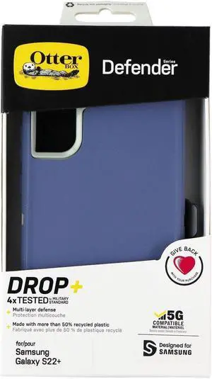 OtterBox Defender Series Case and Holster for Samsung Galaxy (S22+) - Fort Blue