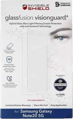 ZAGG InvisibleShield (GlassFusion VisionGuard+) for Galaxy Note20 5G - Clear ZAGG InvisibleShield (GlassFusion VisionGuard+) for Galaxy Note20 5G - Clear