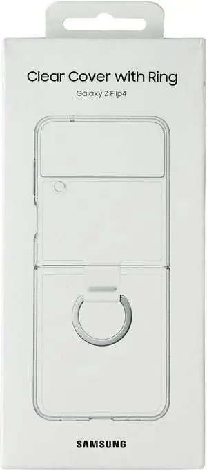 Samsung Clear Cover with Ring for Samsung Galaxy Z Flip4 - Clear