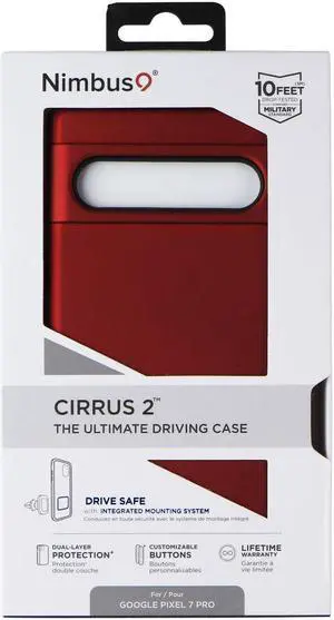 Nimbus9 Cirrus 2 Series Hard Case for Google Pixel 7 PRO - Red/Black