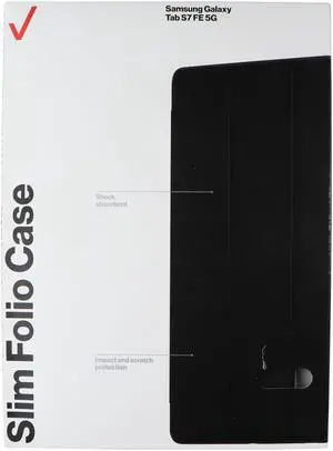 Verizon Slim Folio Case for Samsung Galaxy Tab S7 FE (5G) - Black