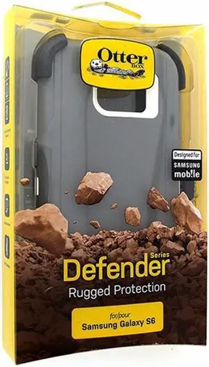 OtterBox Defender Series Case for Samsung Galaxy S6 Gray and White *Cover OEM