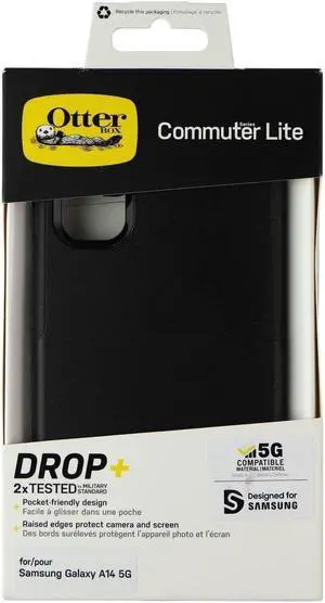 OtterBox Commuter Lite Series Case for Samsung Galaxy A14 5G - Black