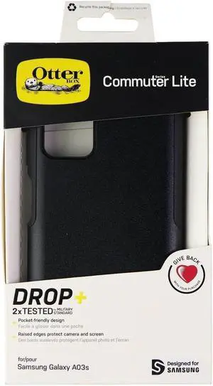 OtterBox Commuter Lite Series Case for Samsung Galaxy A03s - Black