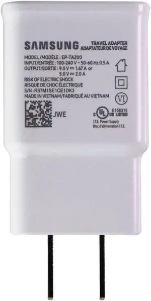 Samsung (5V/2A) USB Wall Charging Adapter OEM for S10 / S10e - White (EP-TA200)