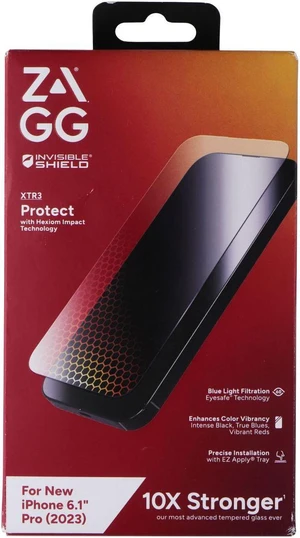 ZAGG InvisibleShield (Glass XTR3) Screen Protector for iPhone 15 Pro - Clear ZAGG InvisibleShield (Glass XTR3) Screen Protector for iPhone 15 Pro - Clear