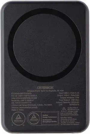 OtterBox Wireless Power Bank for MagSafe, 3k mAh - Black