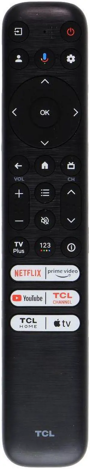 TCL Replacement Remote Control (RC923 / FMB1) Netflix/AppleTV - Black