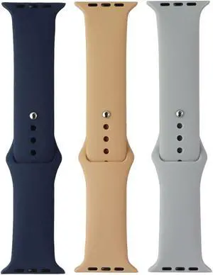 PureGear Watch Band Set for Apple Watch 42/44/45mm - Blue/Tan/Gray PureGear Watch Band Set for Apple Watch 42/44/45mm - Blue/Tan/Gray