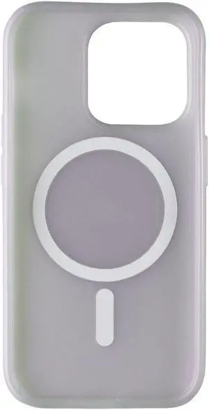 PopSockets Case with MagSafe and PopGrip for iPhone 15 Pro - Opalescent Clear