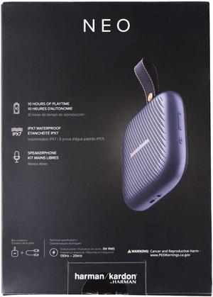 Harman Kardon Neo Portable Bluetooth Speaker with Strap - Gray