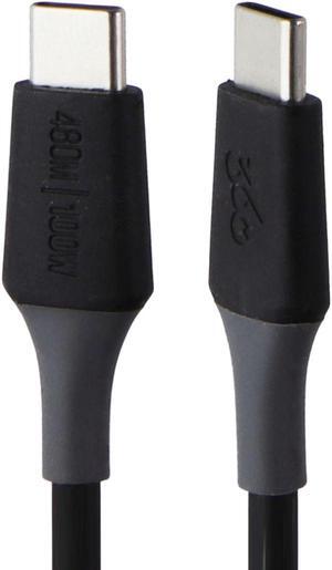 360 Electrical Infuse Kevlar 6' USB-C to USB-C Charging and Data Cable - Black