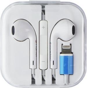Smarter Wired Lightning 8-Pin Headphones - White